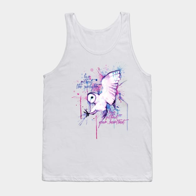 Live Without The Sunlight Owl Tank Top by LVBart